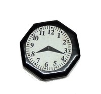 Puppenhaus Oktagonal Dunkel Eiche Holz Wanduhr Miniatur 1:12 ZubehöR