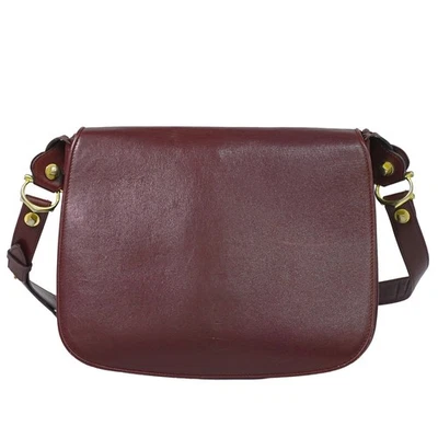 Sac bandoulière Cartier Must Leather Bandoulière Bordeaux Or - Photo 1/4