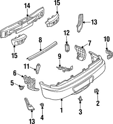 Genuine Ford Energy Absorber F52Z-17E855-A OEM