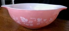 Pyrex Pink Gooseberry Cinderella four Quart Bowl #444