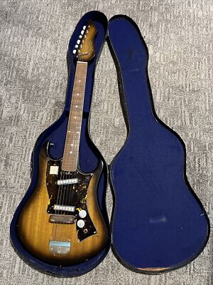 Vintage Norma Sunburst Electric Guitar 60s Angled Pickup Switches