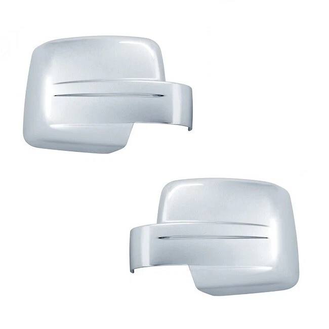 Cubiertas de espejo retrovisor completo cromadas superpuestas para Jeep Liberty 2008-2012/Patriot 2008-2017 Foto 2 de 3