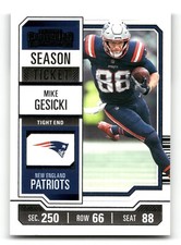 2023 Panini Contenders - Season Ticket #70 Mike Gesicki