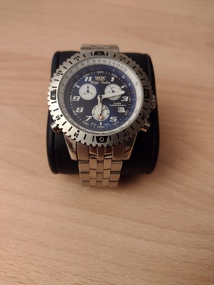 Royal Swiss Quarz Alarm Chronograph T21943 - ISA 8154 - Wie neu! - 5 ATM -44mm