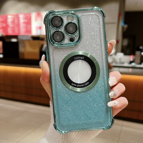 Clear 4 Corner Shockproof MagSafe Case for iPhone 11 12 13 14 15 16 Pro Max - Picture 31 of 36