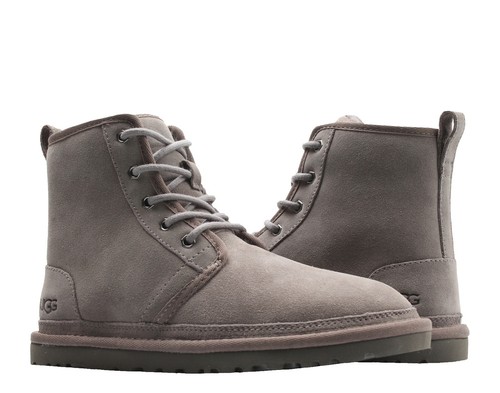 ASTON GREY Collection Brooklyn Gray Leather Combat Boots size 12 Aston grey boots mens - Gem main image 3