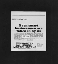 CHARTER HOTEL BUFFALO, NEW YORK 1965 SMART BUSINESSMEN ARE TAKEN IN BY US AD