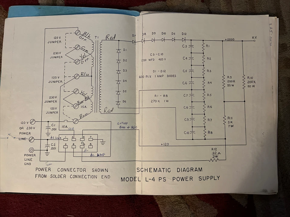 MANUAL DRAKE L-4 ORIGINAL DE FÁBRICA CON ESQUEMAS.�� Foto 3 de 4