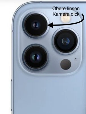 MARKENLOS Original Apple iPhone 13 Pro Max Kamera Linse Glas Camera Lens Obere + Kleber