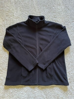 Bass Pro Shop Men's Black Fleece Jacket Size Large Full Zip Bass Pro Shop Men's Black Fleece Jacket Size Large Full Zip