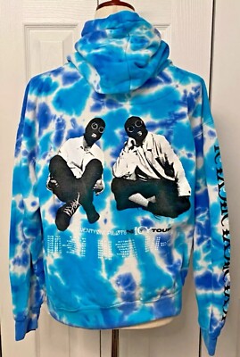 TWENTY ONE PILOTS Hoodie Sweatshirt Sz S Blue 2022 THE ICY TOUR