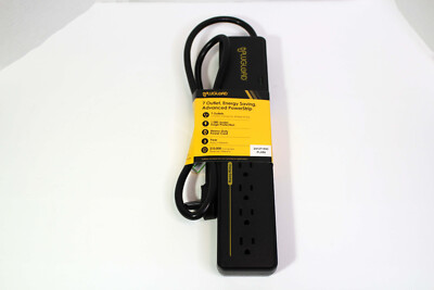 Plugload 7 Outlet, Energy Saving, Surge Protection Heavy Duty Power Strip