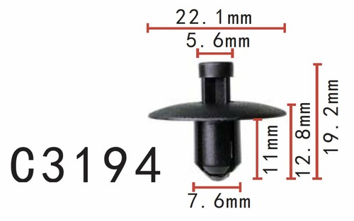 20pcs Fit VW VOLKSWAGEN 11-18 Jetta Exterior-Applique Rivet WHT004994 ...