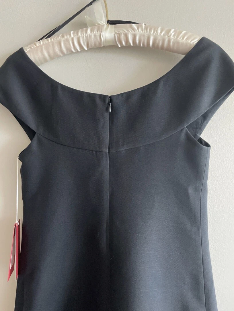 Mini abito couture in crepe impreziosito da fiocco Valentino $3700 nuovo con etichette IT 36