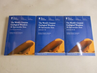 3 THE WORLD'S GREATEST GEOLOGICAL WONDERS GUIDEBOOK LECTURES 1-36 TRADE PB