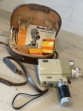 Vintage Minolta Zoom 8 MM Movie Camera with Case UNTESTED but looks clean