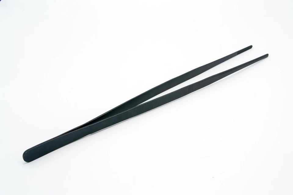Aquarium Overload Straight Tweezer Black 10" for Coral Fragging Free Ship