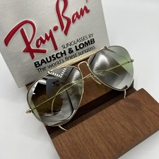 1950s B L RAY BAN RB3 GLASS DGM DOUBLE GRADIENT MIRROR 12K GF OUTDOORSMAN