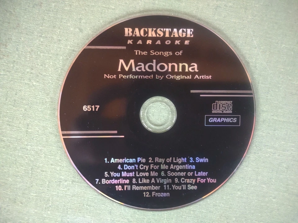 Backstage Karaoke CDG Lot of 24 Elvis Madonna Stones Dion Mariah Eagles NSYNC - Image 3 of 4