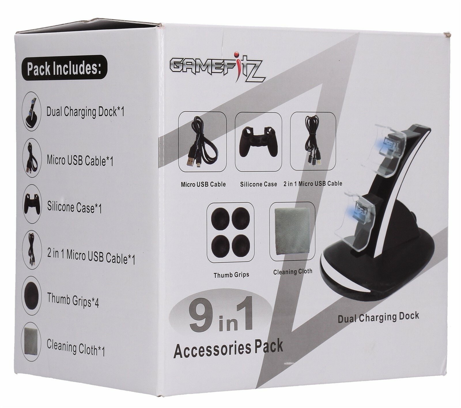 Gamefitz 9 in 1 Charging Kit for PS4 Controllers eBay