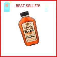 Desert Creek Honey Raw Texas Honey, Unfiltered,1 lbs (454g)