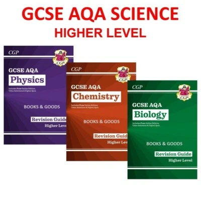 GCSE AQA Biology Physics Chemistry Revision Guides Higher Triple Science KS4 CGP