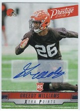 2019 Panini Prestige #267 Greedy Williams Rookie RC Auto Cleveland Browns