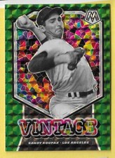 2021 Mosaic Green Vintage Sandy Koufax Dodgers