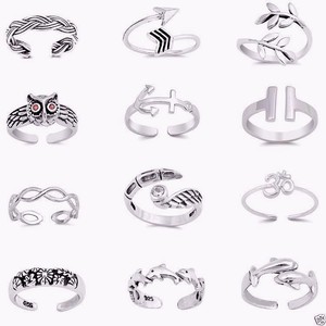 USA-Seller-Assorted-Toe-Rings-Sterling-Silver-925-Jewelry-Sold-Separately-New