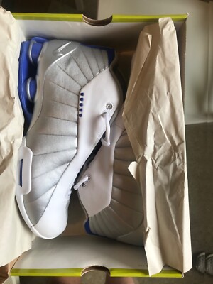  Rare Nike Shox BB4 OG 2000 White/Lapis/Metallic Silver Size 10 (Vintage)