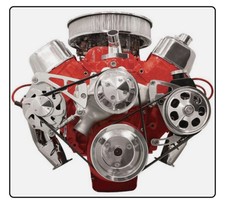Billet Specialties Bbc Serpentine Pulley Mounting Conversion Kitmidfm2222pc