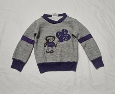 Vintage 1980s Furman University Collegiate Kids Baby Sweatshirt Size 2T