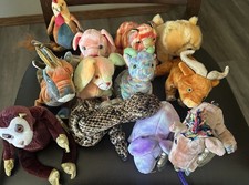 TY Beanie Babies ZODIAC Set 2000' Complete 12 Chinese NewYear -Tag Protectors