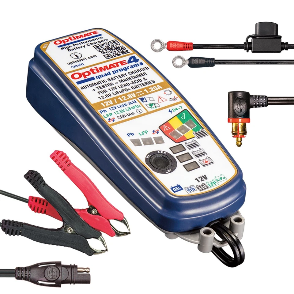 Chargeur De Batterie OptiMate 4 Quad TecMate TM630-PR CAN Bus 12V