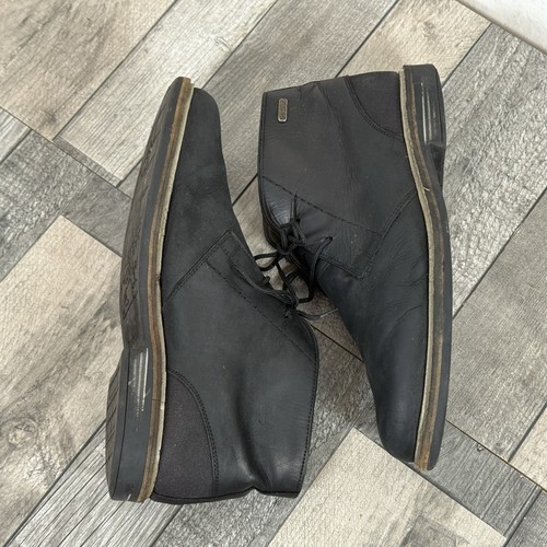 Barbour Chukka Desert Boots Black Smooth Leather UK 10 Redhead Smart Casual - Picture 5 of 24