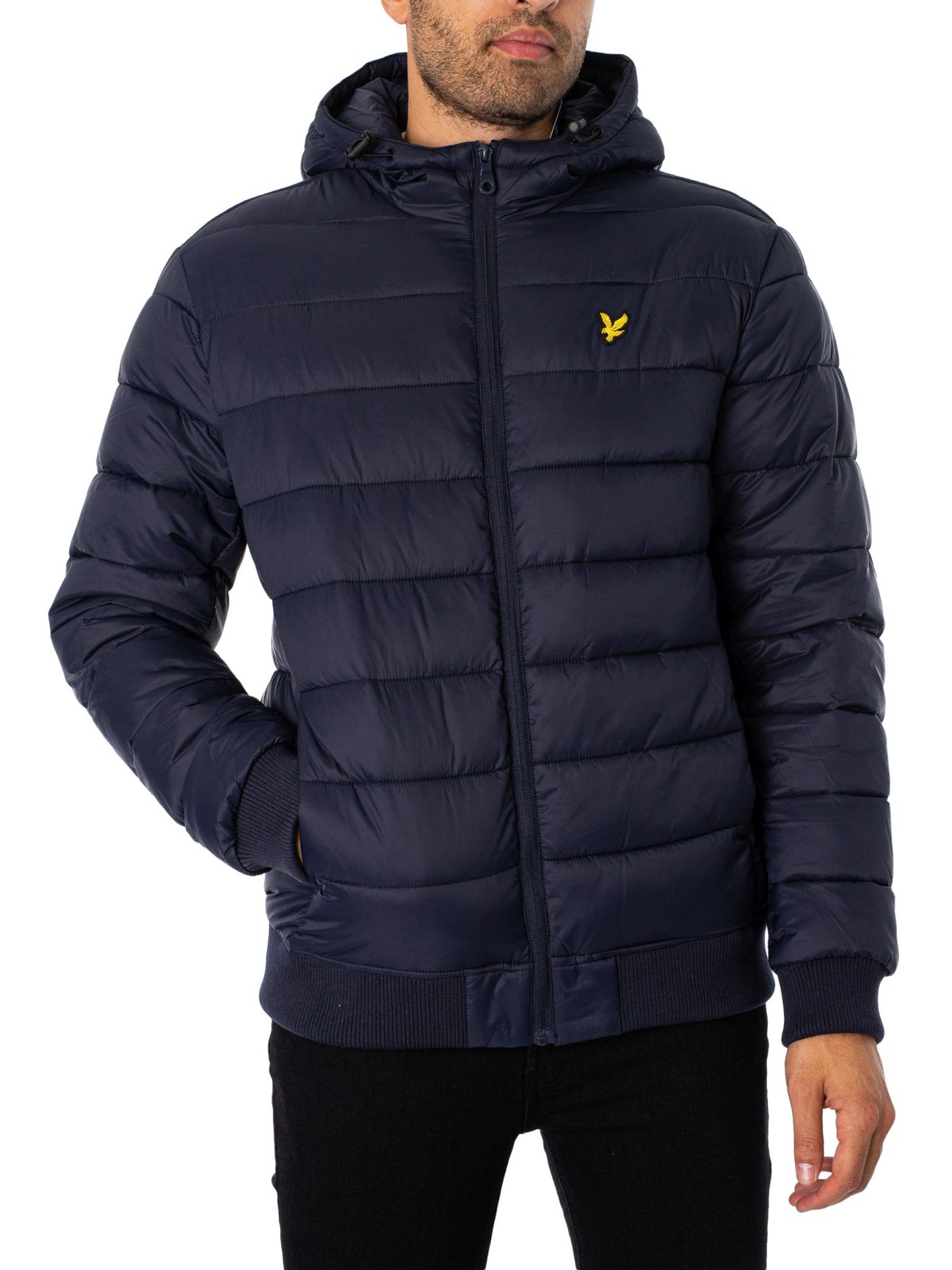 Lyle & Scott Men's Wadded Jacket, Dark Navy, XL - Image 4