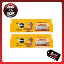2P Pedigree Chopped Ground Dinner Chicken Bacon Variety Pack Wet Dog Food 13.2Oz