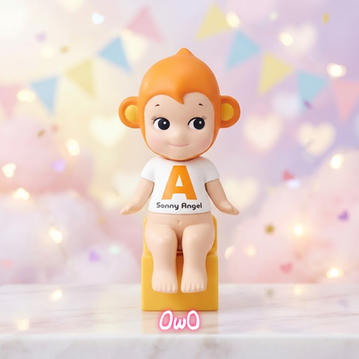 Sonny Angel 12th Anniversary Sitting Monkey Figure 2016 Letter A