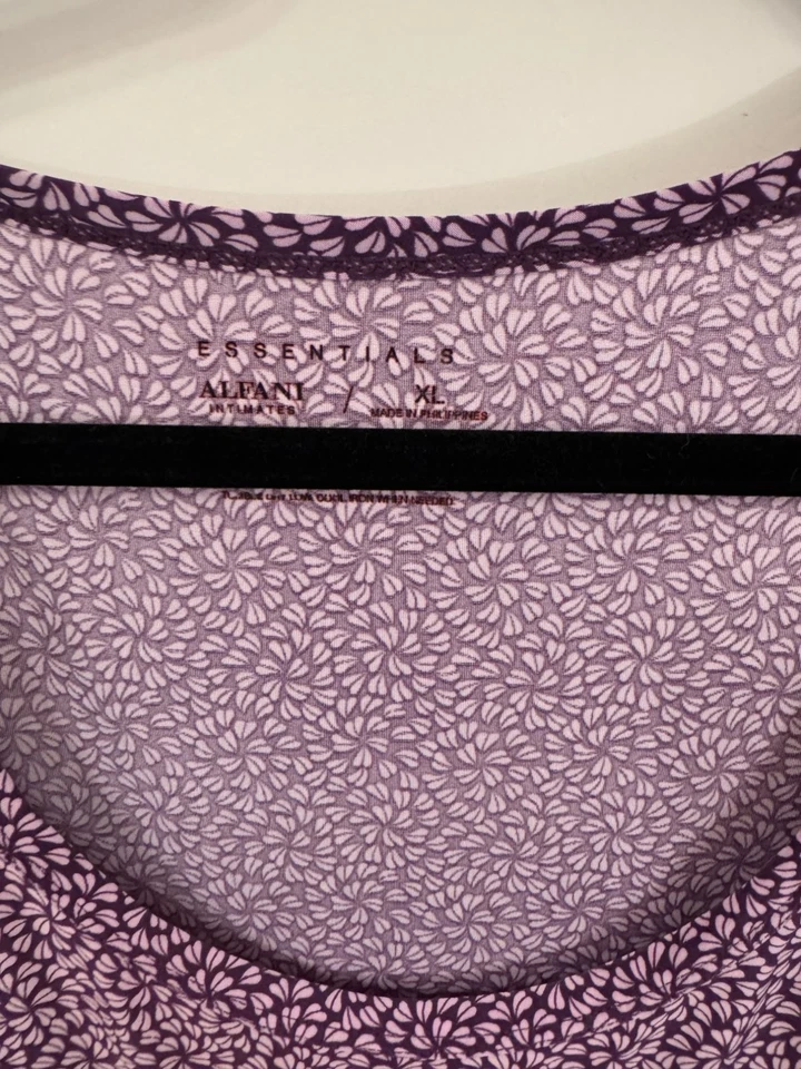 Pijama Essentials Alfani Intimates talla XL Foto 3 de 4