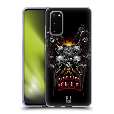 HEAD CASE DESIGNS SKULL BIKERS SOFT GEL CASE FOR SAMSUNG PHONES 1