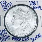 1887 BU UNCIRCULATED MORGAN SILVER DOLLAR AUTHENTIC U.S. MINT FREE SHIPPING 3605