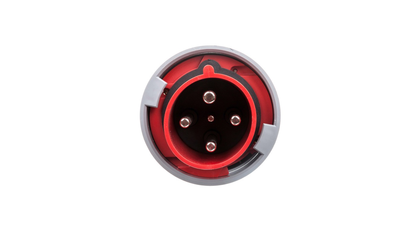 63A 4P 400V Portable Plug Red IP67 POWER TWIST 034-6