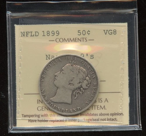 1899 Newfoundland 50 Cents — photo from the most recent tracked eBay sale