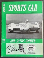 Sports Car Lotus Owner Magazine Aug 1958 Sunbeam Rapier Mga Twin Cam