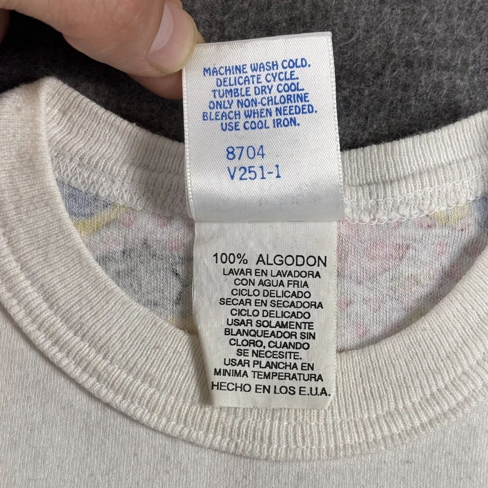 Camisa De Colección Mighty Morphin Power Rangers Juvenil 4-5 Blanca Ninja Ranger Camiseta Años 90 Foto 4 de 4