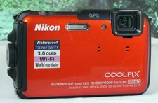 NIKON AW110 Underwater Camera w/charger 2 batteries - Excellent Condition