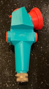 Vintage 8” tall Rare Turtle Wax spray nozzle Rinse / Suds Brass Plastic