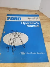 Ford Tractor Operations Series 563 Bale Handler Operator's Manual USA Vintage