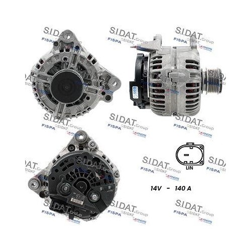 Alternateur Sidat A12BH0188 compatible moteur essence diesel VAG