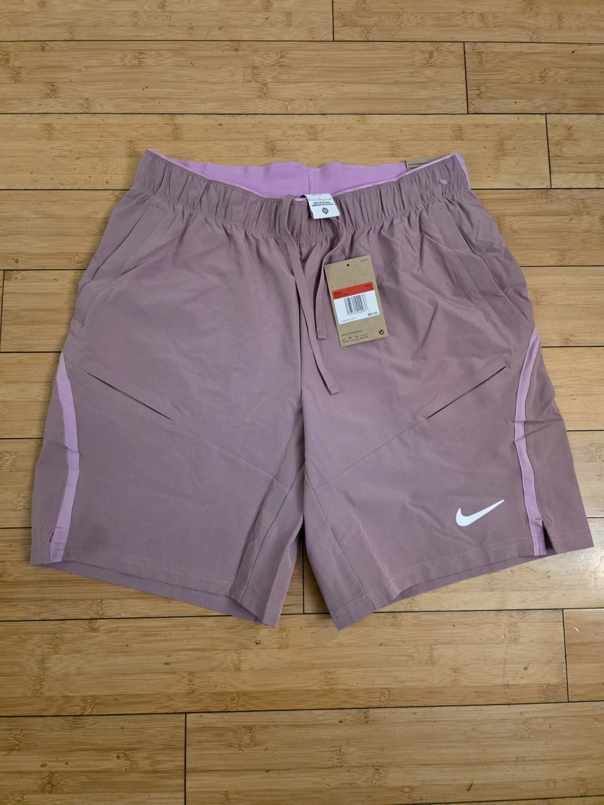 New Nike Dri-FIT Advantage 7” Tennis Shorts (Lilac) Mens Sz Large FD5325-523